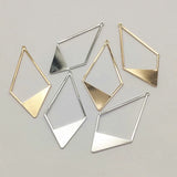 Arrival! Brass Pendants Rhombus Charm For Jewelry Making