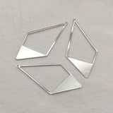 Arrival! Brass Pendants Rhombus Charm For Jewelry Making