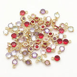 5mm 100pcs Zirconia Round Charm for DIY Jewelry