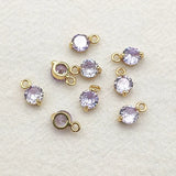 5mm 100pcs Zirconia Round Charm for DIY Jewelry