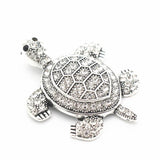 5pcs Crystal Tortoise Dangle Charms for Necklace Pendant Bracelet