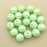 AB/Aurora Effect Solid Round Beads For Jewelry Making