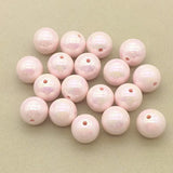 AB/Aurora Effect Solid Round Beads For Jewelry Making