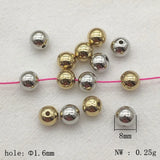 CCB Effect Round Spacer Beads for Jewelry DIY