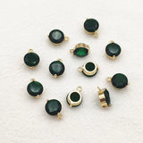 Zirconia/Crystal Round Charm 50pcs for Necklace Earring DIY