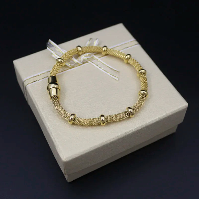 Stainless Steel Mesh Bracelet for Women Jewelry