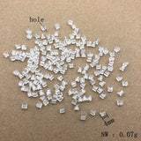6000pcs Clear Acrylic Square Beads Jewelry DIY Parts