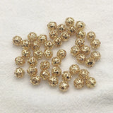 200pcs Brass Hollow Effect Spacer Beads Jewelry Findings