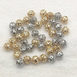 200pcs Brass Hollow Effect Spacer Beads Jewelry Findings