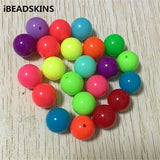 Neon Chunky Acrylic Round Ball Beads for Jewelry DIY