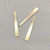 6x43mm Brass Pendants Drop Charm 100pcs Jewelry Findings DIY Parts