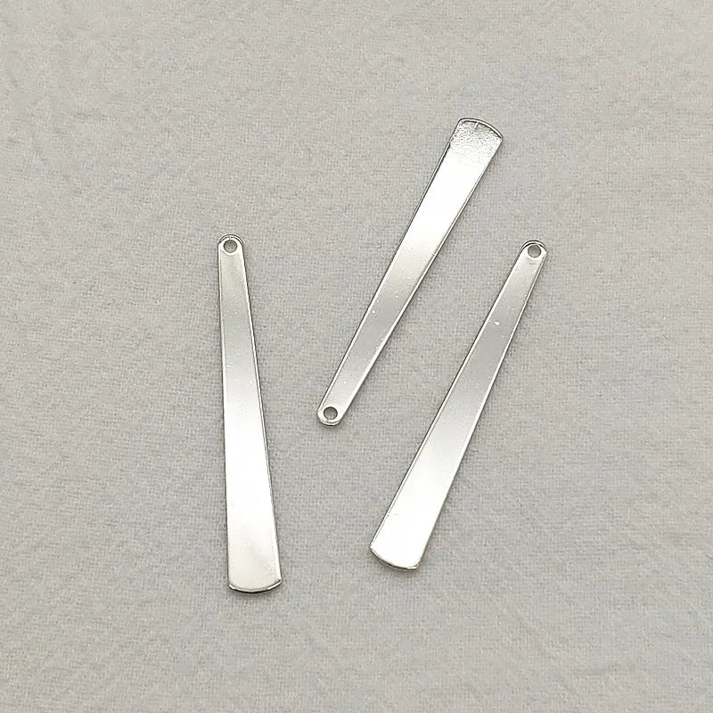 6x43mm Brass Pendants Drop Charm 100pcs Jewelry Findings DIY Parts