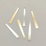 6x43mm Brass Pendants Drop Charm 100pcs Jewelry Findings DIY Parts