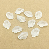 700pcs Clear Leaf Frosted Beads Jewelry DIY Parts