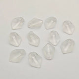 700pcs Clear Leaf Frosted Beads Jewelry DIY Parts