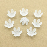 700pcs Clear Leaf Frosted Beads DIY Parts