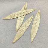 50pcs Brass Leaf Charms DIY Jewelry Findings