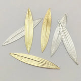 50pcs Brass Leaf Charms DIY Jewelry Findings