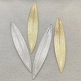50pcs Brass Leaf Charms DIY Jewelry Findings