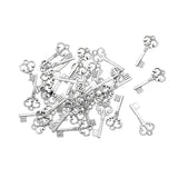 75 pcs Alloy Key Charms Pendant Silver Plated 21*10 mm DIY Crafts