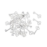 75 pcs Alloy Key Charms Pendant Silver Plated 21*10 mm DIY Crafts