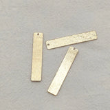 7x36mm Brass Rectangle Charms x100 for Jewelry DIY
