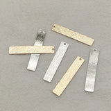7x36mm Brass Rectangle Charms x100 for Jewelry DIY