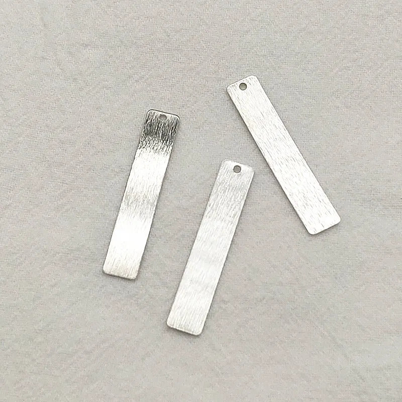 7x36mm Brass Rectangle Charms x100 for Jewelry DIY