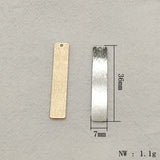 7x36mm Brass Rectangle Charms x100 for Jewelry DIY