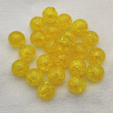 Clear Crack Effect Round Beads for DIY Jewelry Making