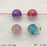Clear Resin Powder Round Beads - 300pcs DIY Jewelry Findings