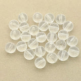 8-16mm Clear Wrinkle Effect Round Beads DIY Jewelry