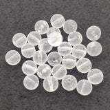 8-16mm Clear Wrinkle Effect Round Beads DIY Jewelry