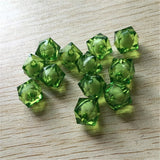 8-20MM Clear Acrylic Cube Beads for DIY Jewelry Making