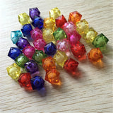 8-20MM Clear Acrylic Cube Beads for DIY Jewelry Making