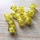 8-20MM Clear Acrylic Cube Beads for DIY Jewelry Making
