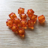 8-20MM Clear Acrylic Cube Beads for DIY Jewelry Making