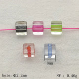 Clear Mix Cube Beads for DIY Jewelry Making