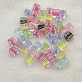 Clear Mix Cube Beads for DIY Jewelry Making