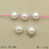 8mm 2000pcs Rose Pearls Beads for Necklace/Earrings DIY