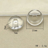 Clear Acrylic Tyre-Shaped Beads 200pcs for DIY Jewelry Making