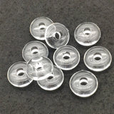 Clear Acrylic Tyre-Shaped Beads 200pcs for DIY Jewelry Making