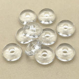 Clear Acrylic Tyre-Shaped Beads 200pcs for DIY Jewelry Making