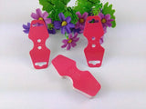 200 PCS Jewelry Rose Red Hang Necklace Cards with Holes