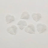 900pcs Clear Leaf Frosted Beads DIY Jewelry Findings