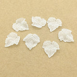 900pcs Clear Leaf Frosted Beads DIY Jewelry Findings