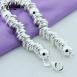 Arrival 925 Silver Charm Bracelets Fine Jewelry Cuff Bangle