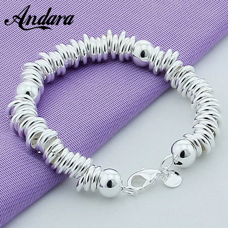 Arrival 925 Silver Charm Bracelets Fine Jewelry Cuff Bangle