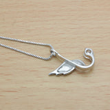 925 Silver Bird Pendant Necklace-Cubic Zirconia-Sterling Silver Chain 43-46CM