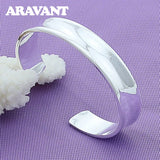 925 Silver Open Cuff Bracelet Bangle Unisex